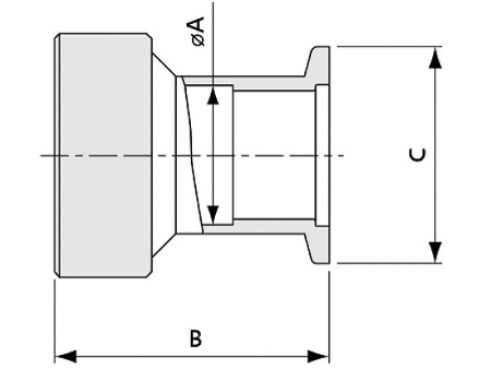 Переходник для соединения KF40 - Dn15,5